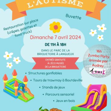 Journée de l’autisme – 7 avril 2024 à Langueux